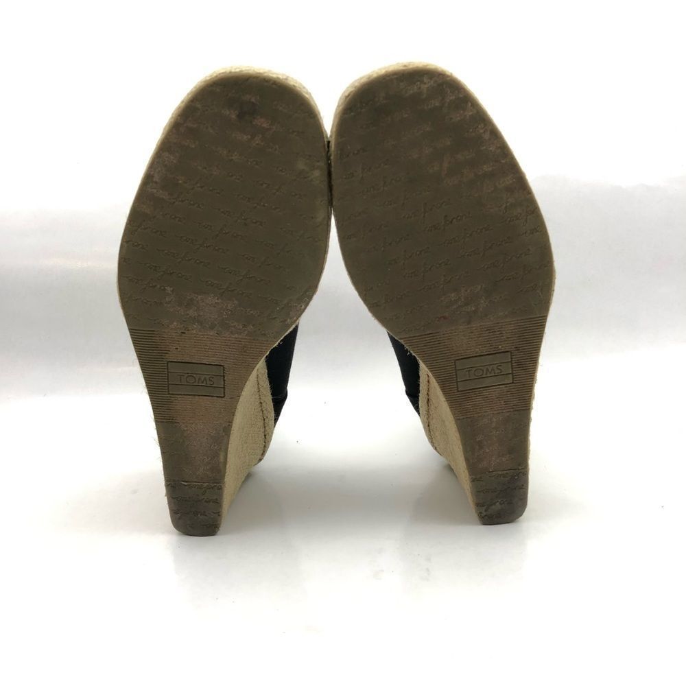 TOMS Canvas Espadrille wedge shoes - Picture 8 of 8